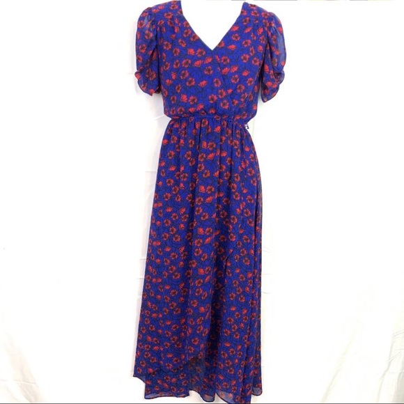 Disney Snow White Short Sleeve Floral Print High/Low Dress Small - Picture 12 of 12